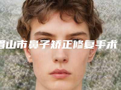眉山市鼻子矫正修复手术价格(价目)表2025在线参考-眉山市鼻子矫正修复手术整形需要费用贵吗