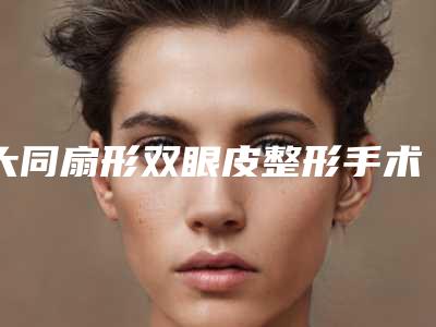 大同扇形双眼皮整形手术比较适合哪种年龄阶段