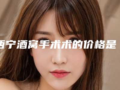 西宁酒窝手术术的价格是多少「西宁酒窝手术手术的报价与什么因素有关」
